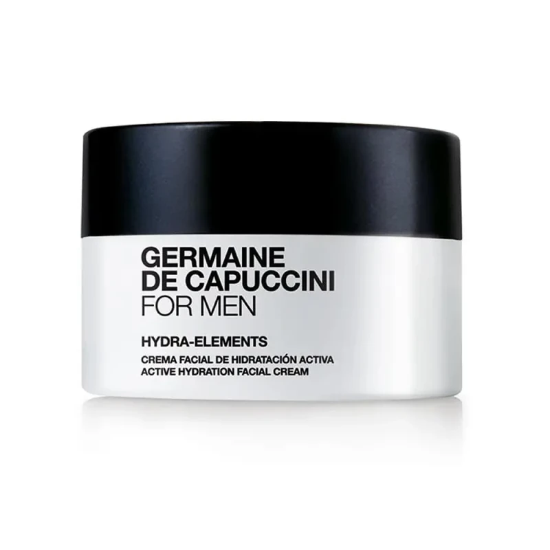 Germaine de Capuccini | FOR MEN - Hydra Elements Moisturizer - Moisturizer face cream for men - Formulated for men’ skin, often aggravated by shaving - Active Hydration Facial Cream - 50 ml