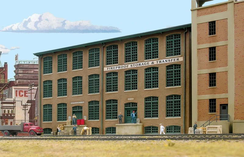 Cornerstone Walthers, Inc. Fireproof Storage & Transfer Background Building Kit, 12-7/8"x 1-3/8"x 7" 32.7 X 3.5 X 17.8cm