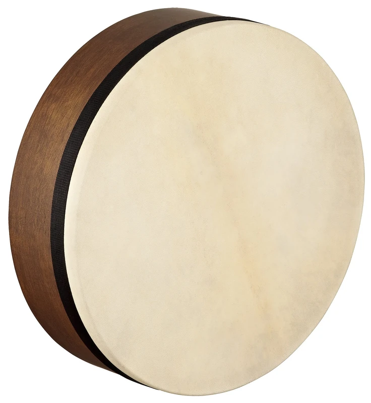Meinl Percussion Artisan Edition Mizhar - Small Hand Drum with Goat Skin - Diameter 14 Inches - Tunable - Siam Oak, Brown (AE-FD14T-D)