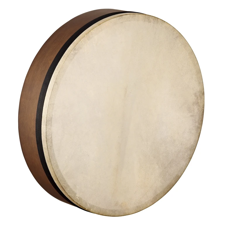 Meinl Percussion Artisan Edition Mizhar - Large Hand Drum with Goat Skin - Diameter 18 Inches - Tunable - Siam Oak, Brown (AE-FD18T-D)