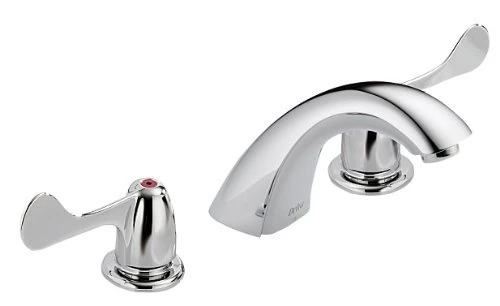 Delta Faucet 3549LF-WFLGHDF Classic Two Handle Widespread Lavatory Faucet- Less Grid Strainer, Chrome by Delta Faucet