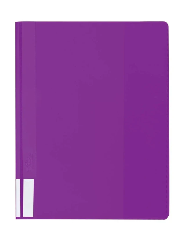 Durable Duralux Clear View Folder - Purple (Pack of 25)