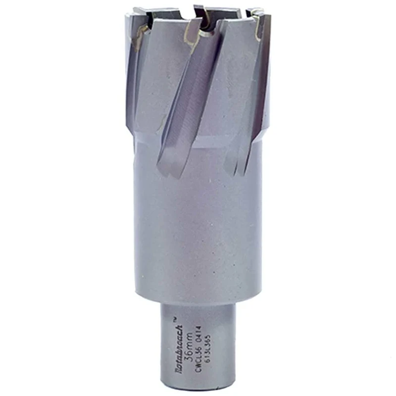 Rotabroach TCT Annular Cutter Mag Drill Bit - Tungsten Carbide Tip, Perfect for Various Tough Steels (up to 1400 N/mm².), Aluminum and Cast Iron | 50mm DOC, 44MM Diameter