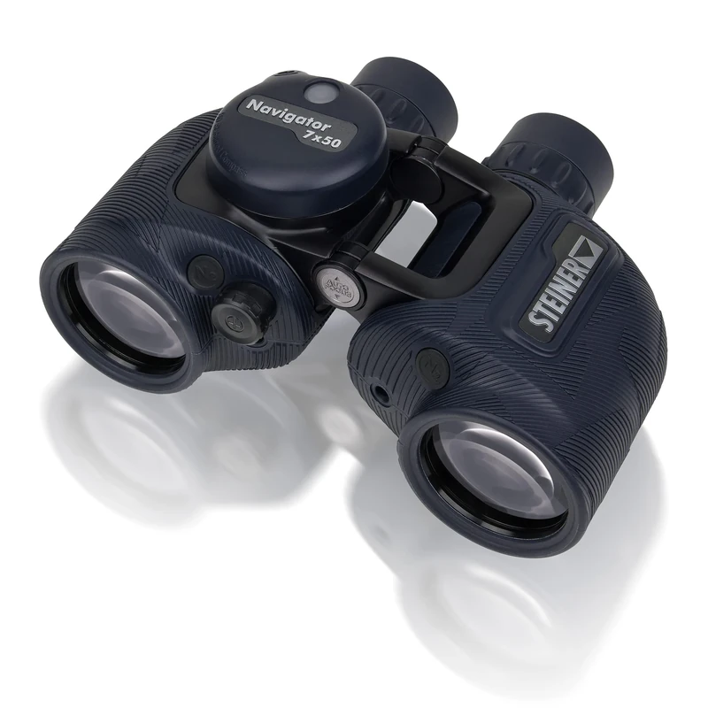 STEINER marine binoculars Navigator 7x50c - HD stabilized compass, German quality optics, open bridge, 5m waterproof, made for water sports enthusiasts and hobby sailors