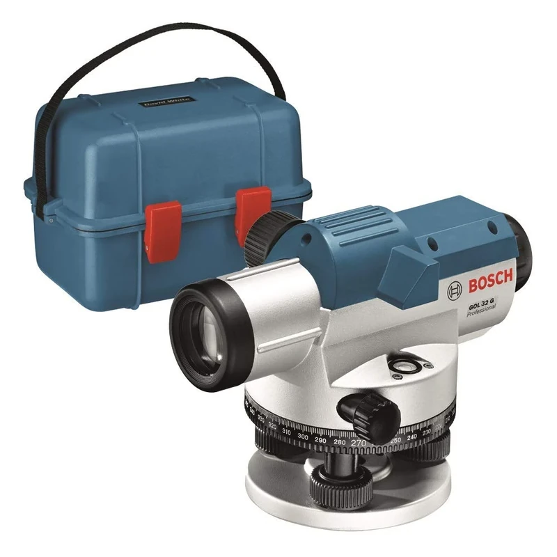 Bosch Professional Optical Level GOL 32 G (32x Magnification, Unit of Measure: 400 Gon, Range: up to 120m, in Carrying case)