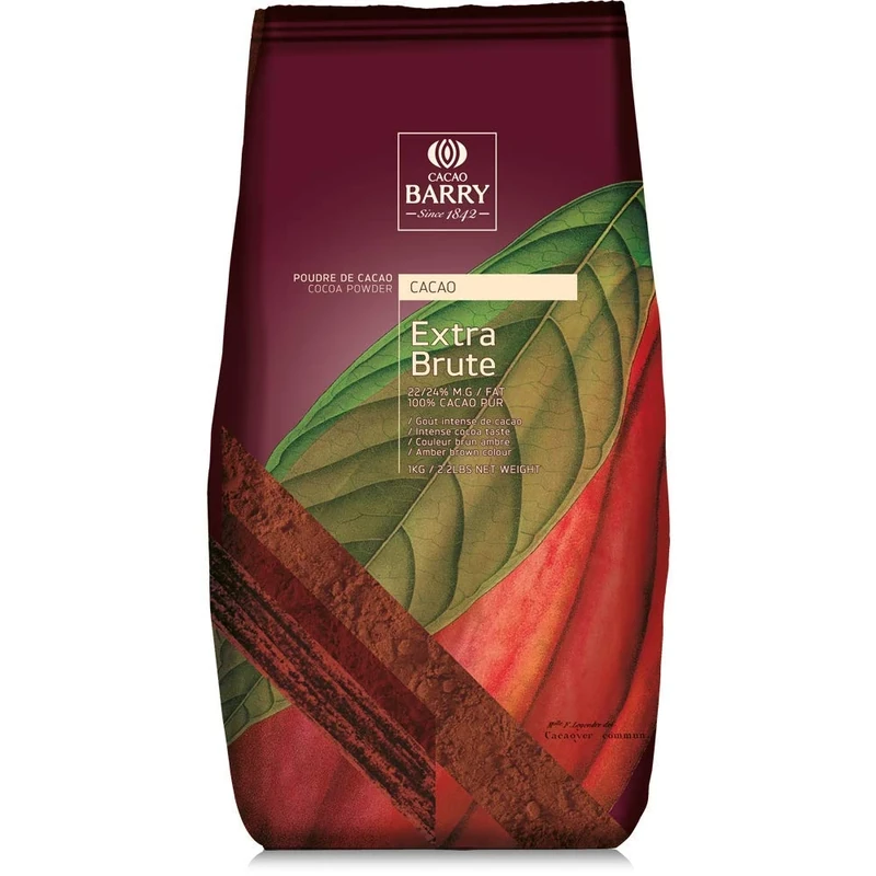 Callebaut Alkalised 'Extra Brute' Deep Dark Red Cocoa Powder (22-24% Fat), 1kg