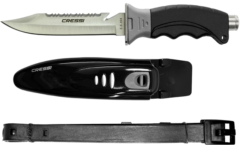 Cressi Borg Diving Knife - Black