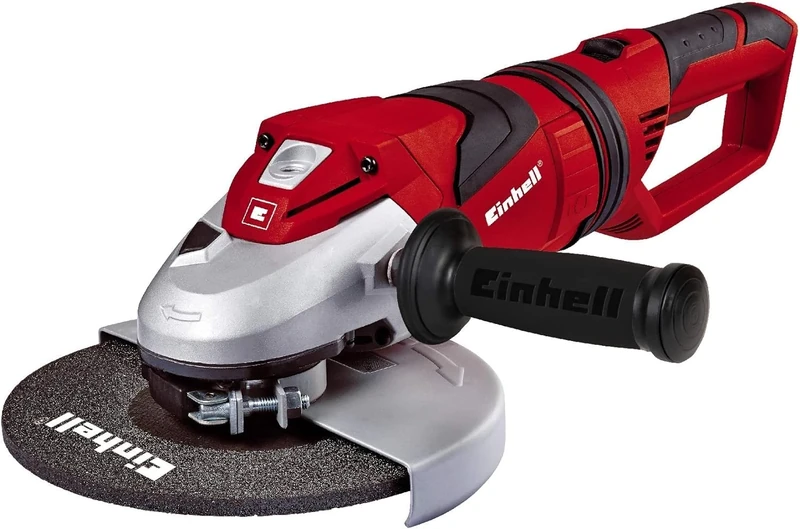 Einhell Angle Grinder TE-AG 230 2350W, Soft Start, Spindle Lock, Additional Handle, Rotatable Anti-Vibration Grip Angle Grinder with Disc for Cutting, Sanding and Grinding, 230 mm, 9 Inch