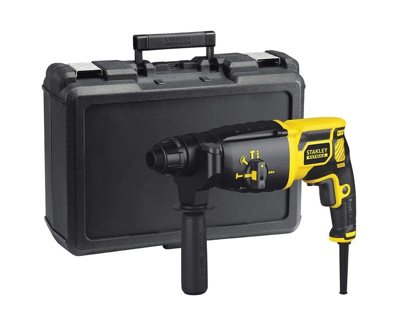STANLEY FME500K-QS - Martillo SDSy 750W y 2.7J Maletin. 2 brocas. 1 cincel y adaptador SDSy.