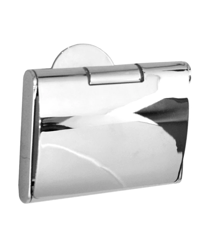 Smedbo YK3414 Time Toilet Roll Holder with Cover, Polished Chrome