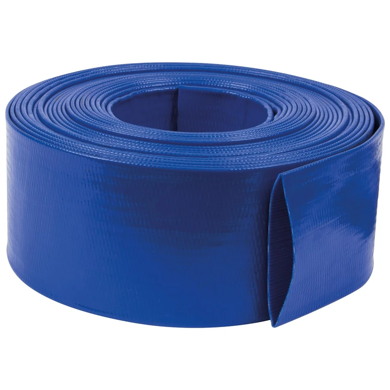 SIP 2" 10m Layflat Delivery Hose, PVC Water Pump Discharge Hose for Irrigation & Drainage