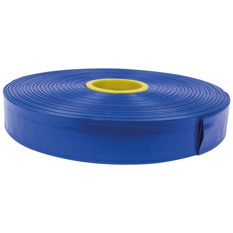 SIP Layflat Water Hose Pipe, 2" 100m PVC Reinforced Delivery Lay Flat Hose Roll Water Pipe