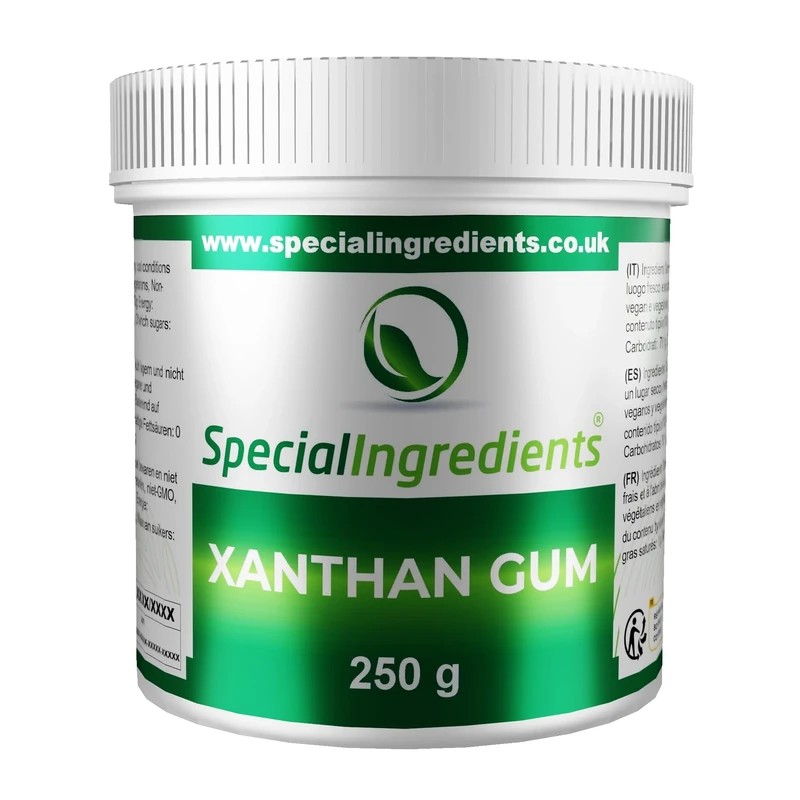 Xanthan Gum 250g Premium Quality Extra Fine Powder, Vegan, Non-GMO, Gluten Free – Recyclable Container - BRCGS/GFSI Certified.