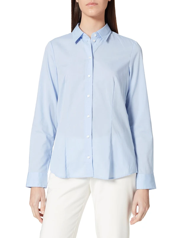Seidensticker women's blouse - city blouse - shirt blouse - regular fit - long sleeve - plain - 100% cotton
