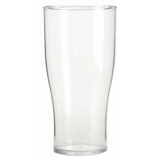 BBP U403 Polycarbonate Nucleated Beer Glasses, 570 mL (Pack of 48)