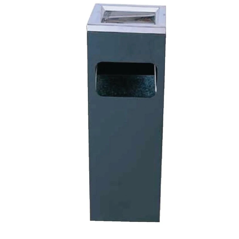 Bolero Square Cigarette Bin Stainless Steel Waste Dustbin Rubbish 600X200X200Mm