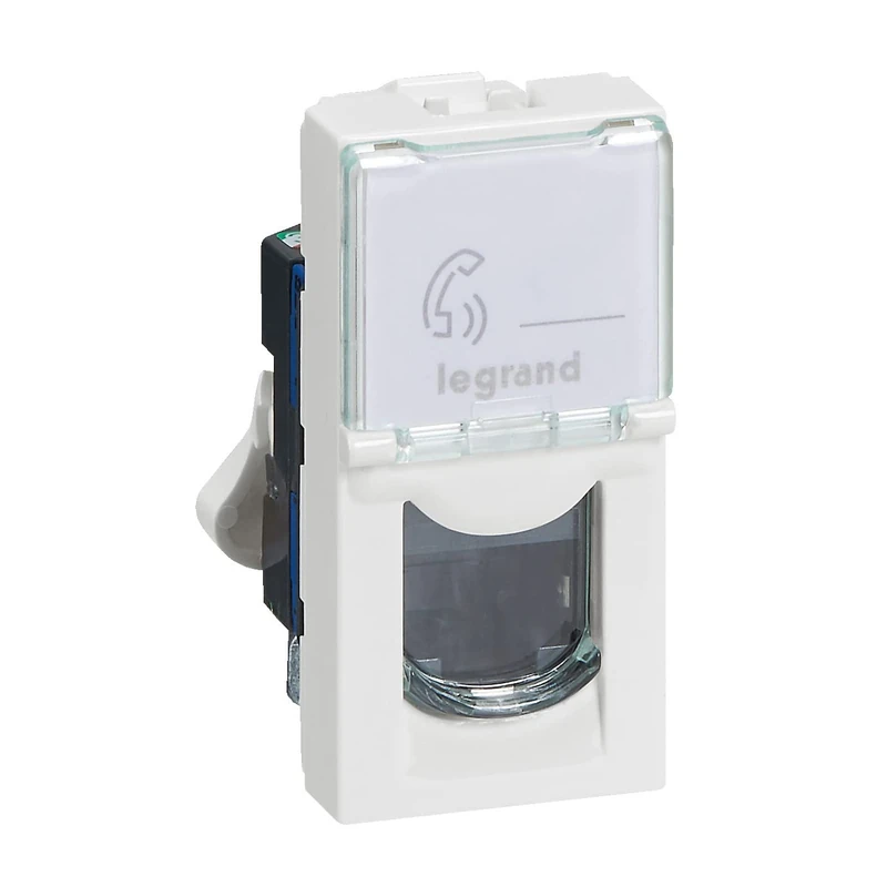 Legrand - RJ 45 Mosaic Category 6 F/UTP Multimedia Jack - White - 1 Unit