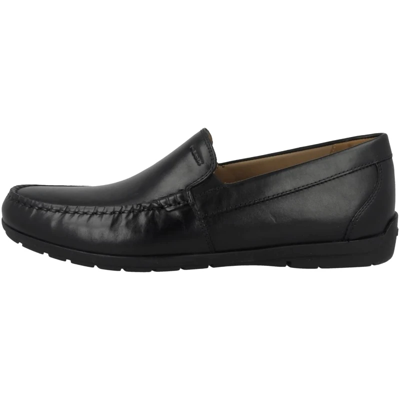 Geox Mens U Siron W Moccasins, Black, 8 UK