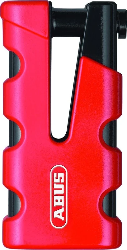 ABUS Granit Sledg 77 brake disc lock - Motorcycle lock with secure XPlus cylinder and reminder cable - security level 17 - Red