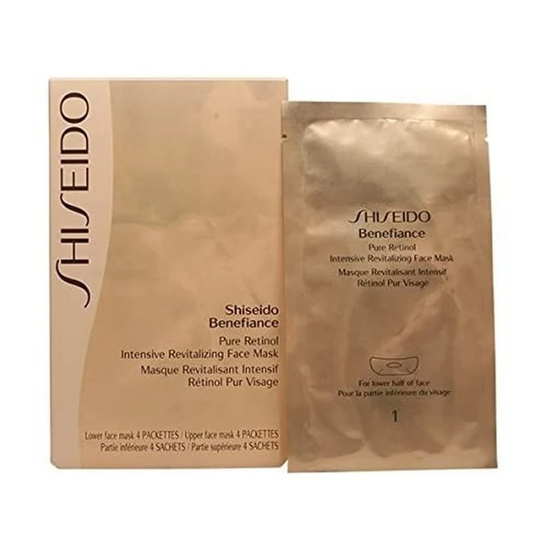 Shiseido Benefiance Pure Retinol Intensive Revitalizing Face Mask for Unisex 4 Pc Mask