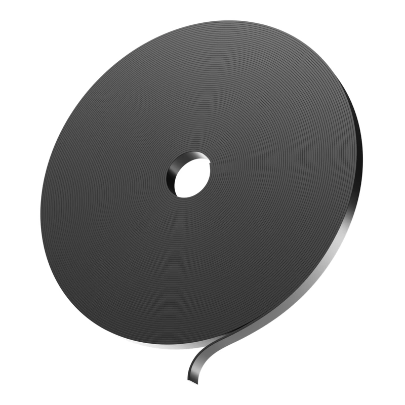 Flexible Magnet Strip, Plain, No Laminate, 1/16" Thick, 1" Height, 100 Feet, 1 Roll