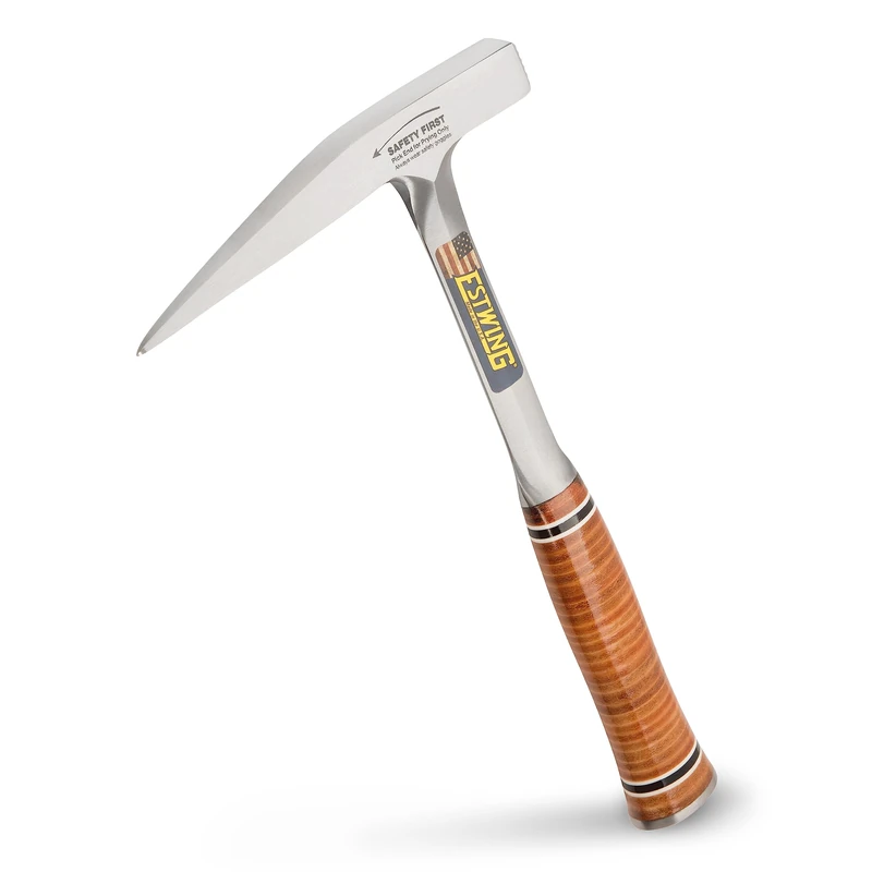 Estwing E13P 13oz Leather Grip Pointed Tip Rock Pick - Image 1