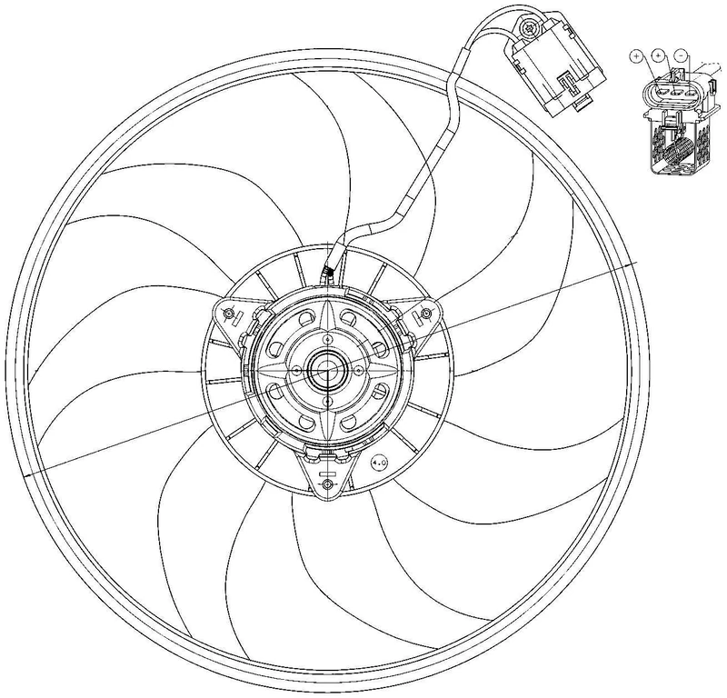 BEHR HELLA SERVICE 8EW 351 039-741 *** PREMIUM LINE *** Fan, radiator