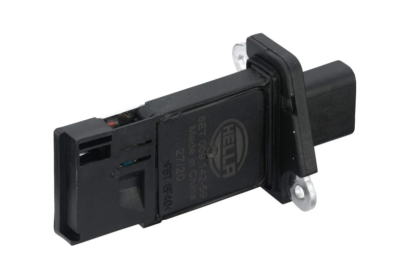 HELLA 8ET 009 142-591 Air Mass Sensor - 4-pin connector - Bolted - without suction pipe