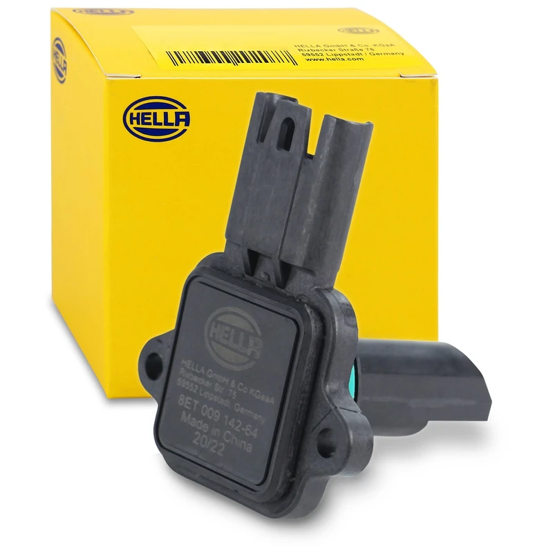 HELLA 8ET 009 142-641 Air Mass Sensor - 5-pin connector - Bolted - without suction pipe