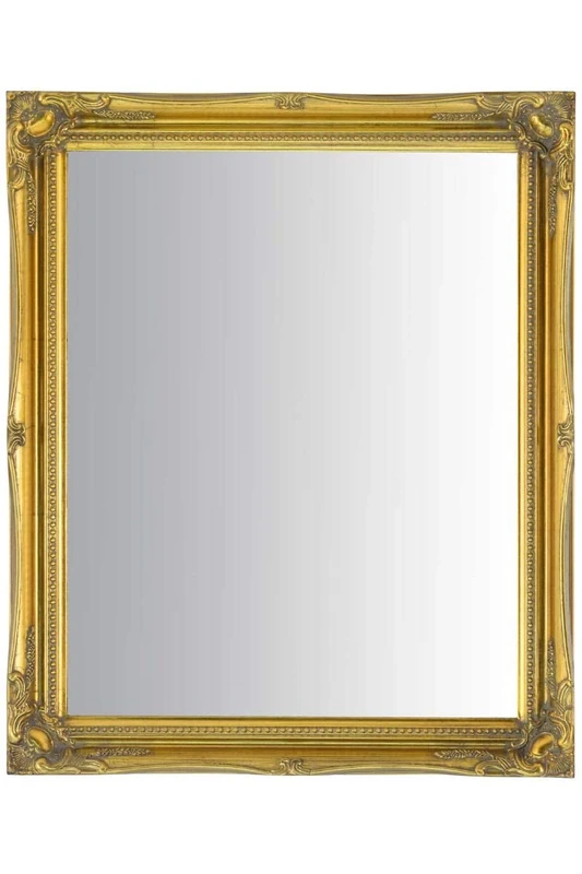 Mirror 24Inch X 20Inch 61 X 50cm Large Gold Antique Design Ornate Big Wall New, 61x51