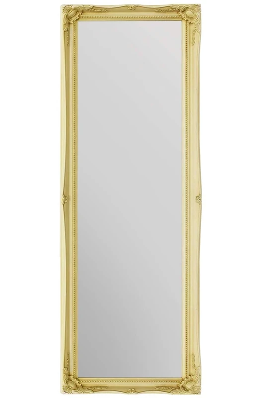 Mirror 4FT1 X 1FT2 124CM X 41CM Large Ivory Antique Shabby Chic Dress Wall, 124x41