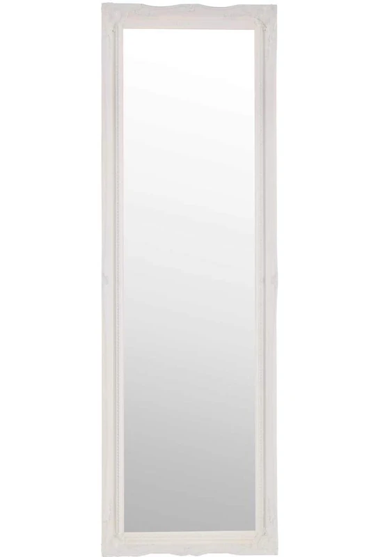 FRAMES BY POST Large White Antique Design Ornate Dress Wall Mirror 49" X 16", 122cm X 41cm, 122x41x4