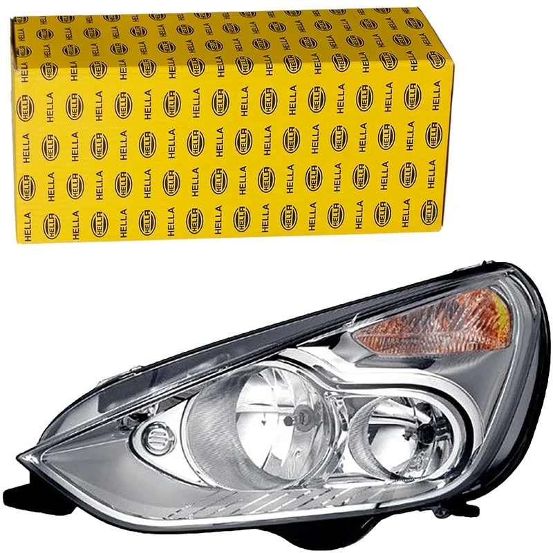 HELLA 1LJ 009 250-771 Halogen-Headlight - ECE - for left-hand traffic - Left Front