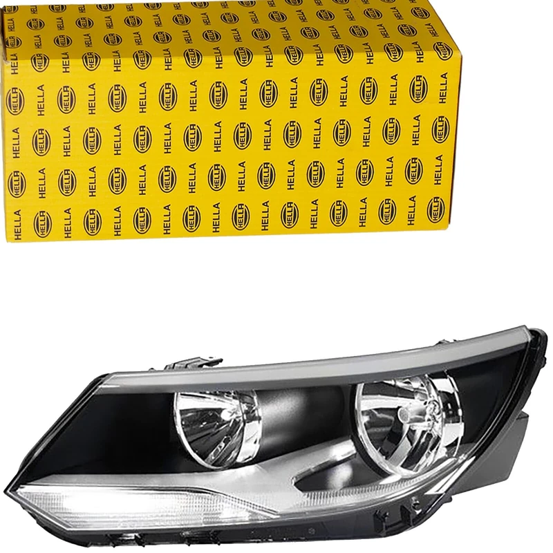 HELLA 1LL 010 749-231 FF/Halogen-Headlight - ECE - for left-hand traffic - Left Front