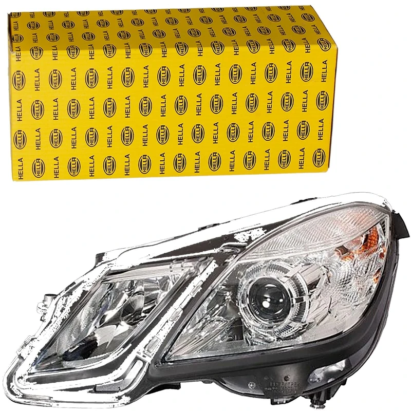 HELLA 1LL 010 800-031 DE/Halogen-Headlight - ECE - for left-hand traffic - Left Front