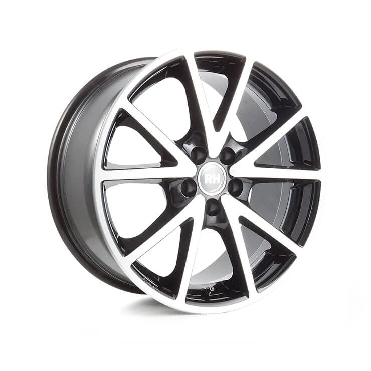 R/H – RH of Sports 8 X 18 ET35 5 x 114.3 Full Black Polished - Image 1