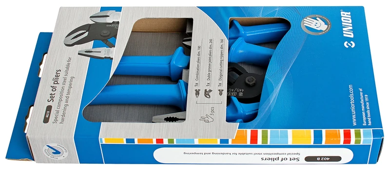 Unior 402B Plier Set in Display Box./3