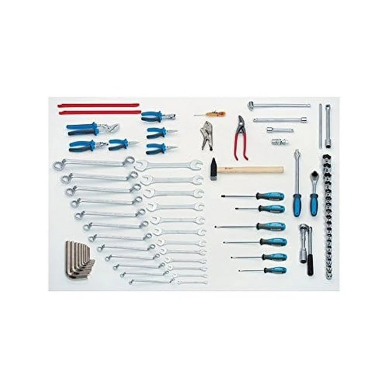 Unior 601996 601996-ja Metálica Con 5 Compartments 560 x 210 x 225 mm 912/5 y 76 Herramientas Series 930-C, Blue