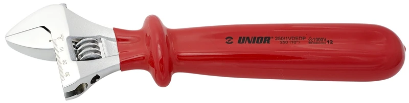 Unior 250/1VDEDP Adjustable Protective Insulated Single Open-End Spanner 300 mm