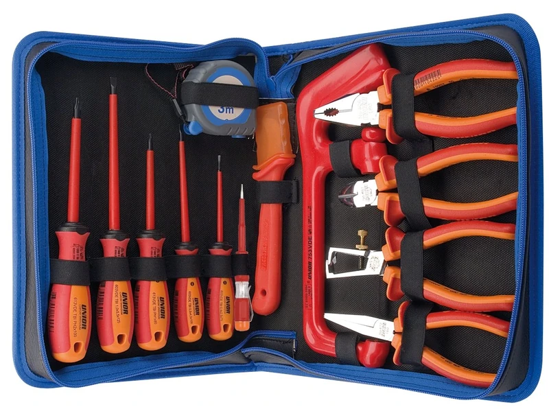 Unior VDE-BI Tool Assortment in Leather Zip Case 1S