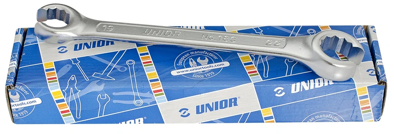 Unior 183/2CB Open Ring Spanner Set in Box 8-22/6"
