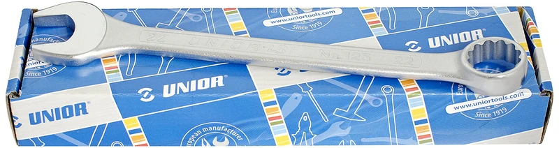 Unior 125/1CB Combination Spanner Set, Short Version in Box, 6-22/17 Inch
