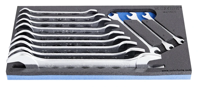 Unior 964/1ASOS SOS Module Double-Ended Ring Spanner Set, 6-32/12