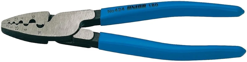 Unior 424/4P 607950 Crimping Pliers 180 mm Black