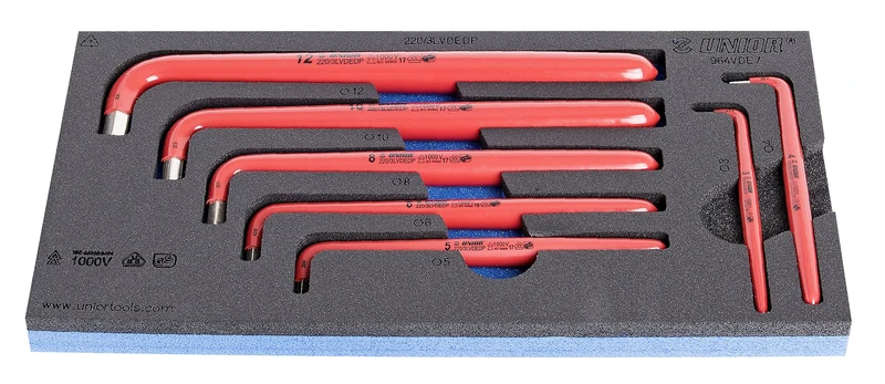 Unior 964VDE7 SOS Module - Allen Key Set, Protective Insulated