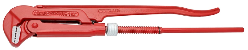 Unior, 1.1/2 Inch Curved Pipe Wrench 90 Degree 1 Pack of 480/6