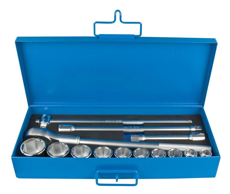 Unior Steckschlüssel-Sortiment in Metallkassette, 3/4 Zoll, 1 Stück, 1