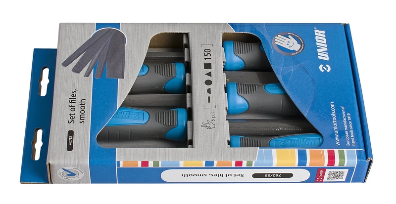 Unior 762/5S Fine File Set 250mm