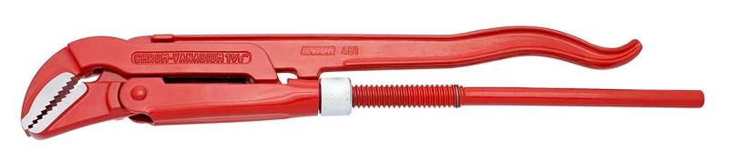 Unior, 1.1/2 Inch Curved Pipe Wrench 45 Degree 481/6 Price for 1 Each