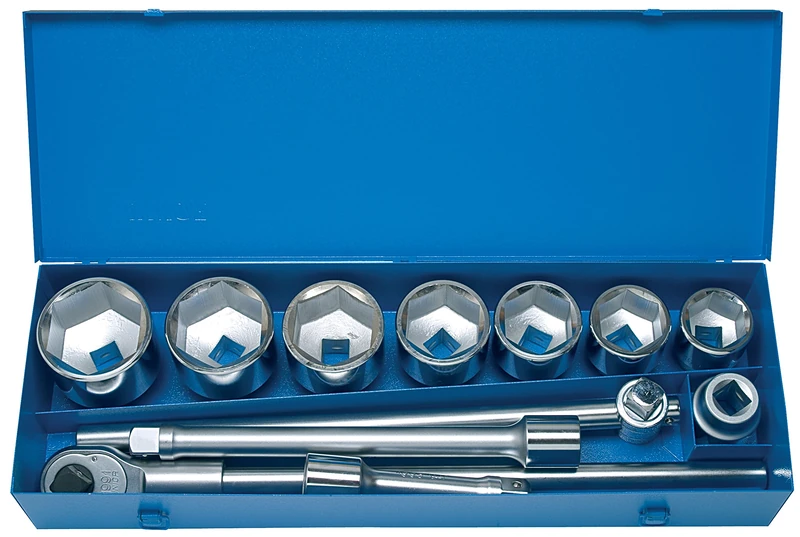 Unior 199MB1 Socket Spanner Assortment 1 Inch in Metal Case, 1 Piece